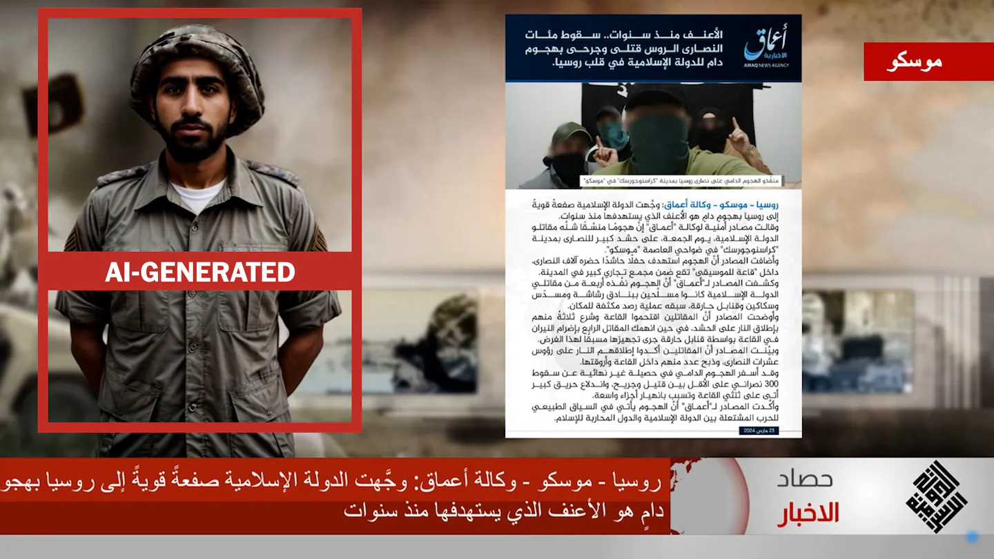 El auge de la IA en la propaganda: Presentadores virtuales de ISIS en el foco mediático