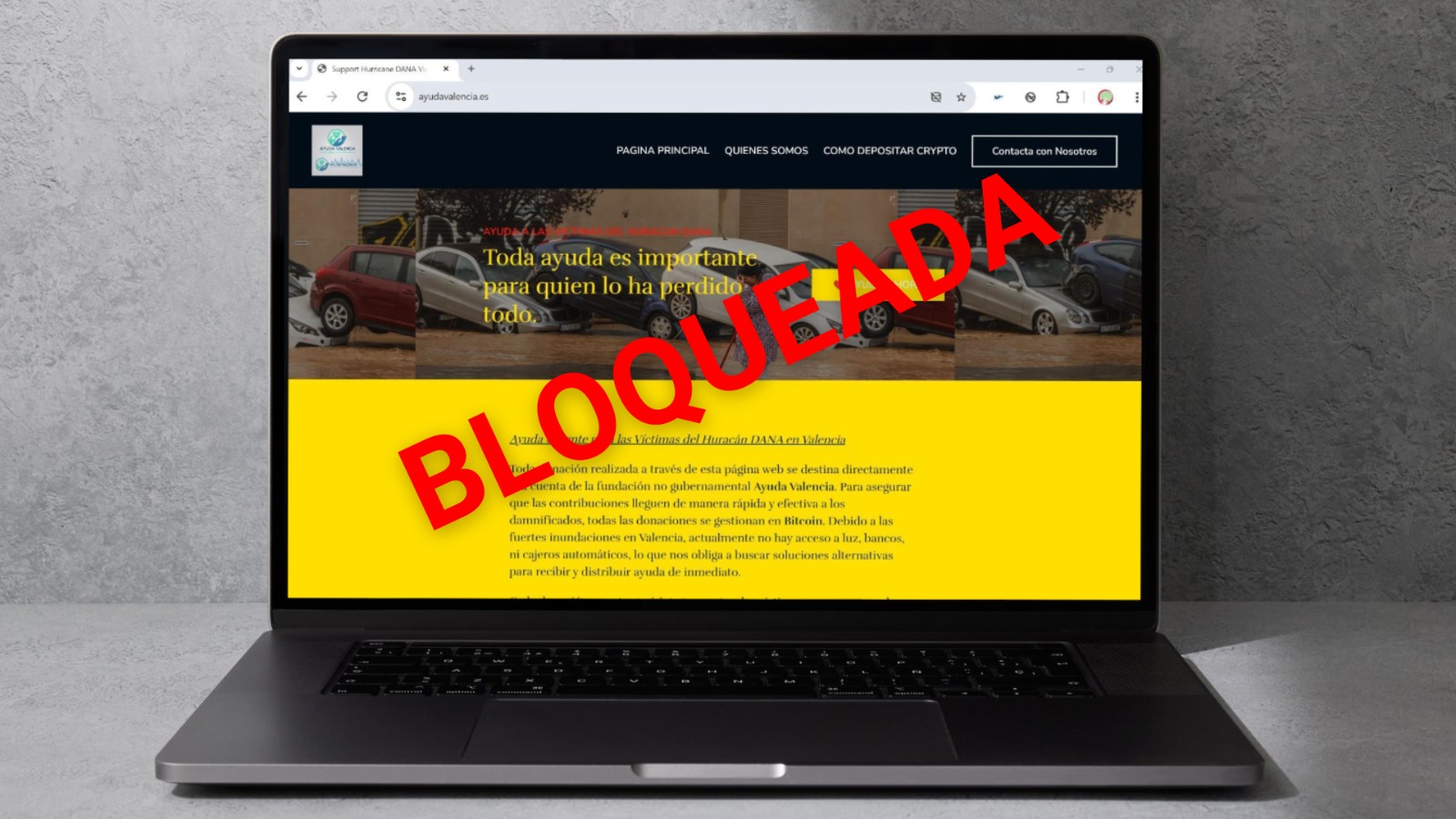 España bloquea ayudavalencia.es por presunto fraude en donaciones de la DANA